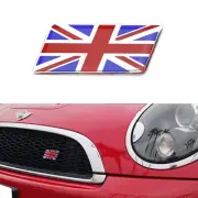 Red/Blue Union Jack Flag Emblem Badge Fit Car Front Grille For MINI, Jaguar, etc (for: Mini)