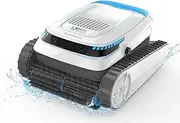 Robotic Pool Cleaner, Pool Vacuum for Inground Pools and Above Ground Pools up to 160㎡, Wall-Climbing Pool Robot Vacuum Smart Navigation and Parking, Cleans Pool Floor Walls and Waterline