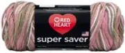 3 Pack Red Heart Super Saver Yarn-Pink Camo E300B-972