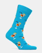 Julius Marlow Orange Spritz Sock Turquoise Size