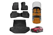 Front Rear Floor Mats Boot Liner for Mazda CX-8 CX8 2018-2024 Heavy Duty Customized Cargo Trunk Floor Liners Full Set Carpet