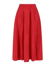 A mid-length half-length skirt S,XS,M Red