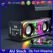 AU Transparent Mecha Speakers Bluetooth-compatible 5.0 1800mAh for Party (Black)