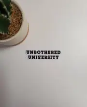 Unbothered University Text Sticker | Glossy Vinyl