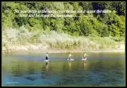 "NO MAN STEPS IN THE SAME RIVER TWICE...".4X6" PRINT WITH MAT, FREE SHIPPING!!