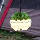 Paper Lampshade Folding Hangable Lantern Cover for Picnic Hiking Outdoor