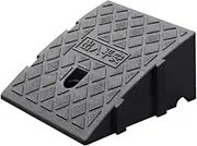 3.6 Inch Door Threshold Ramp, Rubber Threshold Ramp for Wheelchair, Rubber Threshold Ramp, Free Attachment for Threshold, Wheelchair, Garage (Black, 25 x 27 x 13 cm)