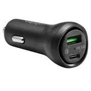 Univeral Car Charger, Genuine Spigen Quick Charging PD 3.0 Fast Charger F31QC Dual USB-C Car Charge