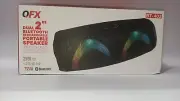 RECHARGEABLE BLUETOOTH PORTABLE SPEAKER + LED PARTY LIGHTS. (PACK OF 2).