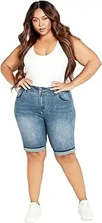 [City Chic] Women's Apparel Women's Plus Size Killer Pins Short