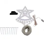 Smart Christmas Star String Lights with Star and Moon Topper 305 LEDs for Christmas Tree Decoration