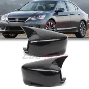 For Honda Accord 2008-17 Rearview Side Door Wing Mirror Cover Carbon Fiber Style (for: Honda)