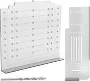 Cabinet Door and Drawer Hardware Installation Template Kit, Lightweight Cabinet Hardware Template Includes Drill Bit, Sturdy Cabinet Handle Template Tool for Cabinet Knob Cabinet Pulls Silver