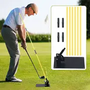 Golf Swing Practice Plate Alignment Stick Holder Training Aid Stick Base Set