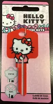 HELLO KITTY Sanrio Red House Key Blank KW Keyway - Collectable
