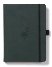 Dingbats Wildlife: A5 Green Deer Notebook - Dotted