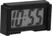 ULTECHNOVO Car Digital Clock Travel Alarm Clock Desk Clock Mini Clock for Auto Dash Automobile Car Clock Dashboard Small Clock Digital Car Clocks for Dash Small Alarm Clock Cars Black Plastic