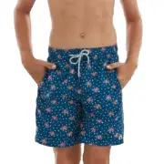 CABANA LIFE Big Boy's 12 Octopus UPF 50 Reversible Swim Trunks NWT