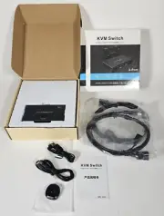 KVM Switch HDMI + USB*4 2.0 KVM 2-in-1 2-Port 4K Z24A NEW