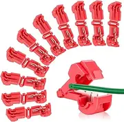 Pack of 10 Connection Clamps for Robotic Lawnmower, Boundary Cable, Charging Station, T-Branch Connector, Quick Connector, Power Thief for Lawnmowers, Lawn Robots, Husqvarna Automower, Worx, Bosch,