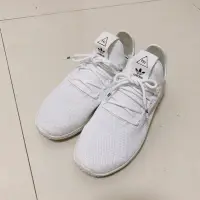 在飛比找蝦皮購物優惠-二手鞋Adidas PW TENNIS HU 菲董 全白B4