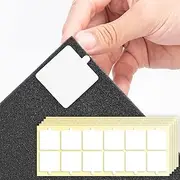 Sonicism 60 Pack Pyramid Double Sided Tape Squares for Acoustic Foam Sheets, Heavy Duty Wall Mounting Tape Squares for Polyester Foam Acoustic Panels, 1.4-in Squares, Transparent
