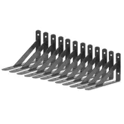 Heavy Duty Shelf Brackets 12 Packs Eau L Corner Brace Black 4 X 6 Inch 90 Deg...