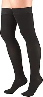 Truform 8848, Compression Stockings, Thigh High, Closed Toe, Silicone Dot Top, 30-40 mmHg