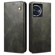 Waxy Crazy Horse Texture Pu Leather Stand Phone Case For Honor 100, Wallet Design Cover
