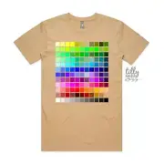 Colour Chart T-Shirt, Pantone T-Shirt, Pantone Colour Chart Print, Designer