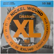 D'Addario EXL140 Nickel Wound, Light Top/Heavy Bottom .010-.052