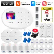 KERUI Tuya Smart WIFI GSM Alarm System Works with Alexa Home Security Wireless 4