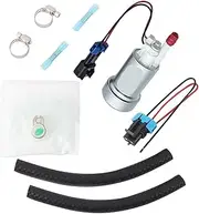 Compatible For F90000267 450LPH E85 Fuel Pump +Flex Hose+Kit