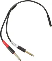 LABRIMP Audio Adapter Cable Headphones Jack Male Cord Dual Plug Stereo Aux Headphone Adapter Audio Cable Audio HiFi Cable Adaptor Headset Splitter Audio Splitters Cable Splitter Plastic