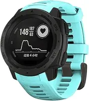 [BKUANE] Silicone Watchbands Straps For Garmin Instinct Smart Watch 22mm Replacement Band Wristband Bracelet Instinct/Esports/Tide/Solar