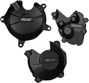 Engine Timing Part Covers for Kawasaki ZX-6R 2007-2024 Black Left Motorcycles Engine Cover Protective Case Engine Guards Starter Cover