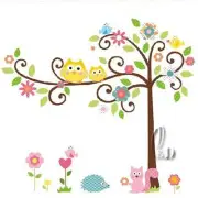 Owl Tree Wall Stickers Removable Vinyl Home Decal Nursery Decor AU SELLER w026