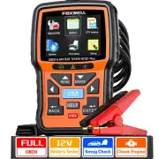 FOXWELL Car Code Reader Diagnostic Tool OBD2 Scanner & Auto Battery Tester 12V