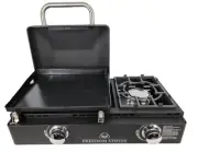 Freedom Stove Ceramic Coated Non-Stick Flat Top Outdoor Griddle w/ Accessories