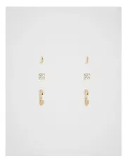 [Seed Heritage] Micro Letter Ear Pack J in Gold