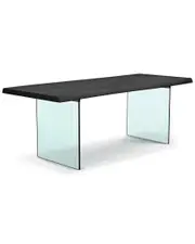 Urbia Brooks 92in Glass Base Dining Table
