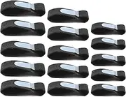 INCAUCA 3 Sizes Fabric Hammer Toe Straightener for Curled Toes, 15pcs Hammer Toe Corrector Splints for Women Men Straightening Hammertoes Broken Toe, Toe Finger Buddy Wrap Tape, Black