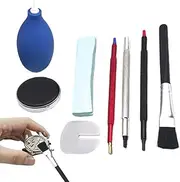 [Rproonay] Watch Dials Cleaning Set, 8 Pieces Watch Screwdriver Set, Jewelry Cleaning, Care Supplies Effective Dust Management, Multi-Purpose Uses, 1.38x1.02 Inches, for Cleaning