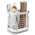 Cutlery Drainer Sink Storage Rack Holder Kitchen Drainage Caddy Utensils Dryer