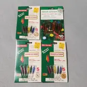 Vintage Kmart Universal Replacement Bulbs Christmas Miniature Midget 2.5v 3.5v