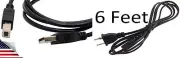 USB Cable + Power Cord Electric Wall Plug for HP Officejet Pro 8610 9015 Printer