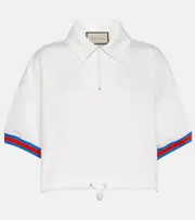 Gucci Cropped jersey shirt