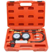 Cylinder Leak Tester Compression Leakage Detector Set Double Gauge Petrol Engine