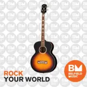 Epiphone El Capitan J200 Studio Acoustic Bass Guitar Aged Vintage Sunburst