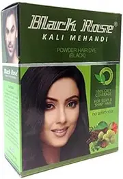 Black Rose 20 Sachets Kali Mehandi Black Henna Herbal Hair 10 gms each (Total 200 gms) By Yash & Co